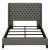 Bancroft Fabric Demi-wing Bed, Queen Size