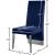 Porsha Velvet Dining Chair with Chrome Metal Legs