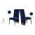 Porsha Velvet Dining Chair with Chrome Metal Legs