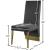 Porsha Velvet Dining Chair with Gold Metal Legs