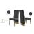 Porsha Velvet Dining Chair with Gold Metal Legs