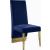 Porsha Velvet Dining Chair with Gold Metal Legs