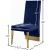 Porsha Velvet Dining Chair with Gold Metal Legs
