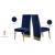 Porsha Velvet Dining Chair with Gold Metal Legs