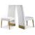 Porsha Velvet Dining Chair with Gold Metal Legs
