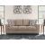Triston-Peaks Transitional Sofa | Suede-Like Fabric & Accent Pillows