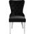 Carmen Velvet Dining Chair with Chrome Metal Legs