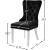 Carmen Velvet Dining Chair with Chrome Metal Legs