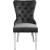 Carmen Velvet Dining Chair with Chrome Metal Legs