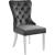 Carmen Velvet Dining Chair with Chrome Metal Legs