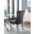 Carmen Velvet Dining Chair with Chrome Metal Legs