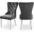 Carmen Velvet Dining Chair with Chrome Metal Legs