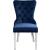 Carmen Velvet Dining Chair with Chrome Metal Legs