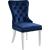 Carmen Velvet Dining Chair with Chrome Metal Legs
