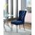 Carmen Velvet Dining Chair with Chrome Metal Legs