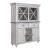 Ocean Isle Wood,Glass Hutch & Buffet w/2 Drawers & 4 Doors