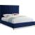 Eclipse Velvet Queen Size Bed