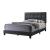 Mapes Fabric Upholstered Tufted Bed, Full Size