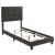 Mapes Fabric Tufted Upholstered Bed, Twin Size