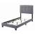 Mapes Fabric Tufted Upholstered Bed, Twin Size