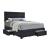 Soledad Fabric Button Tufted Storage Bed w/4 Drawers, Queen Size