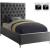 Cruz Velvet Twin Size Bed