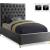 Cruz Velvet Twin Size Bed