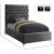 Cruz Velvet Twin Size Bed