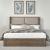 South Bend Fabric/Wood California King Size Shelter Upholstered Bed