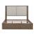 South Bend Fabric/Wood King Size Shelter Upholstered Bed