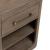 South Bend Wood Open Nightstand w/Charging Station & Drawer