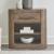 South Bend Wood Open Nightstand w/Charging Station & Drawer