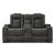 Soundcheck Polyester Power Reclining Loveseat w/Console