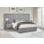 Arles Velvet Vertical Channeled Tufted Bed, Queen Size