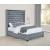 Rocori Velvet Wingback Tufted Bed, Queen Size