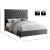 Cruz Velvet Queen Size Bed