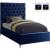 Cruz Velvet Twin Size Bed