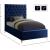 Cruz Velvet Twin Size Bed
