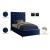 Cruz Velvet Twin Size Bed