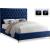 Cruz Velvet Full Size Bed