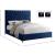Cruz Velvet Full Size Bed