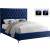Cruz Velvet King Size Bed