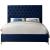 Cruz Velvet King Size Bed