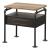 Nicipolis Wood/Metal Side Table/Nightstand