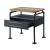 Nicipolis Wood/Metal Side Table/Nightstand