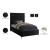 Cruz Velvet Twin Size Bed