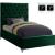 Cruz Velvet Twin Size Bed