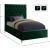 Cruz Velvet Twin Size Bed