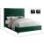 Cruz Velvet Full Size Bed