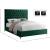 Cruz Velvet Queen Size Bed